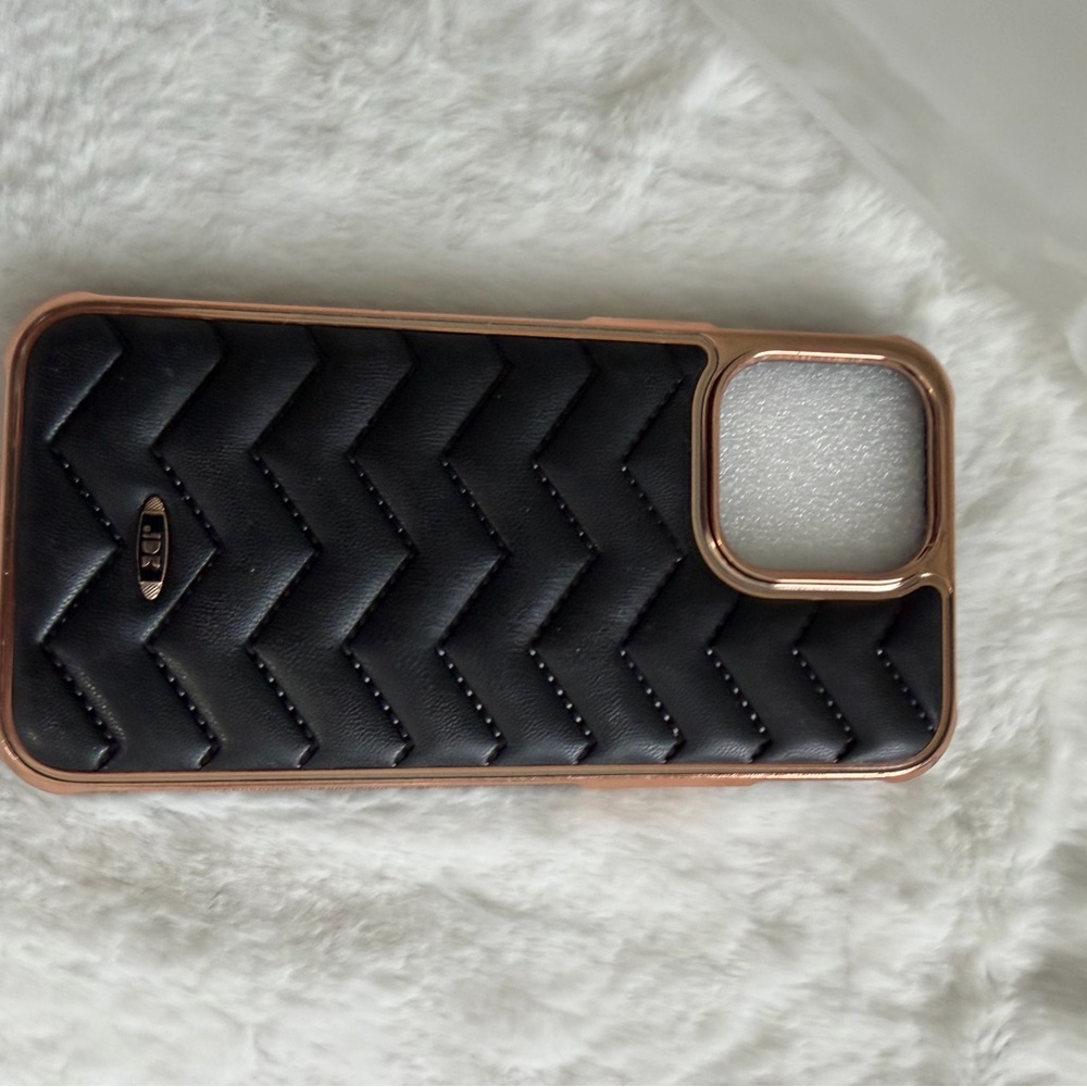 Luxurious Black and Gold Phone  case 14 pro max size